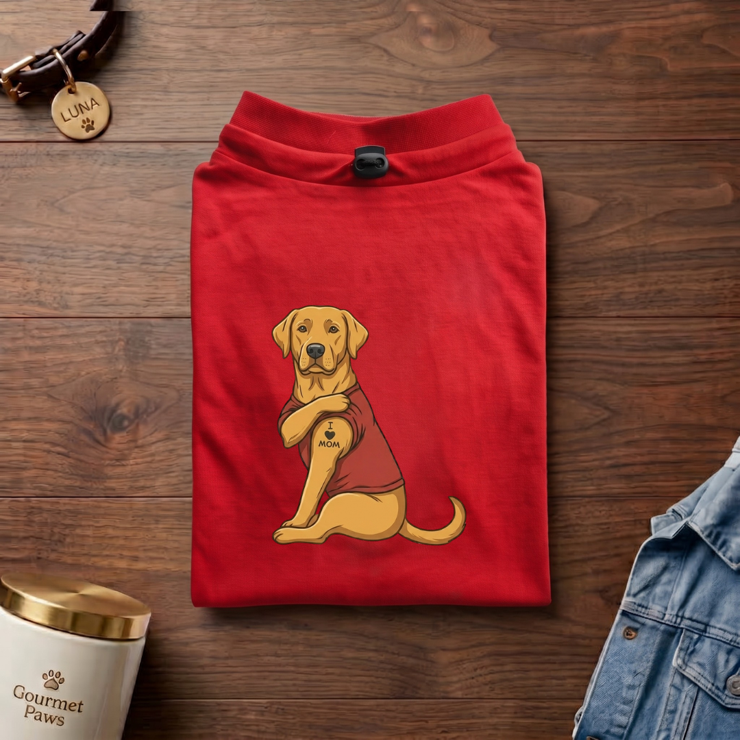 I love mom (Dog Tee)
