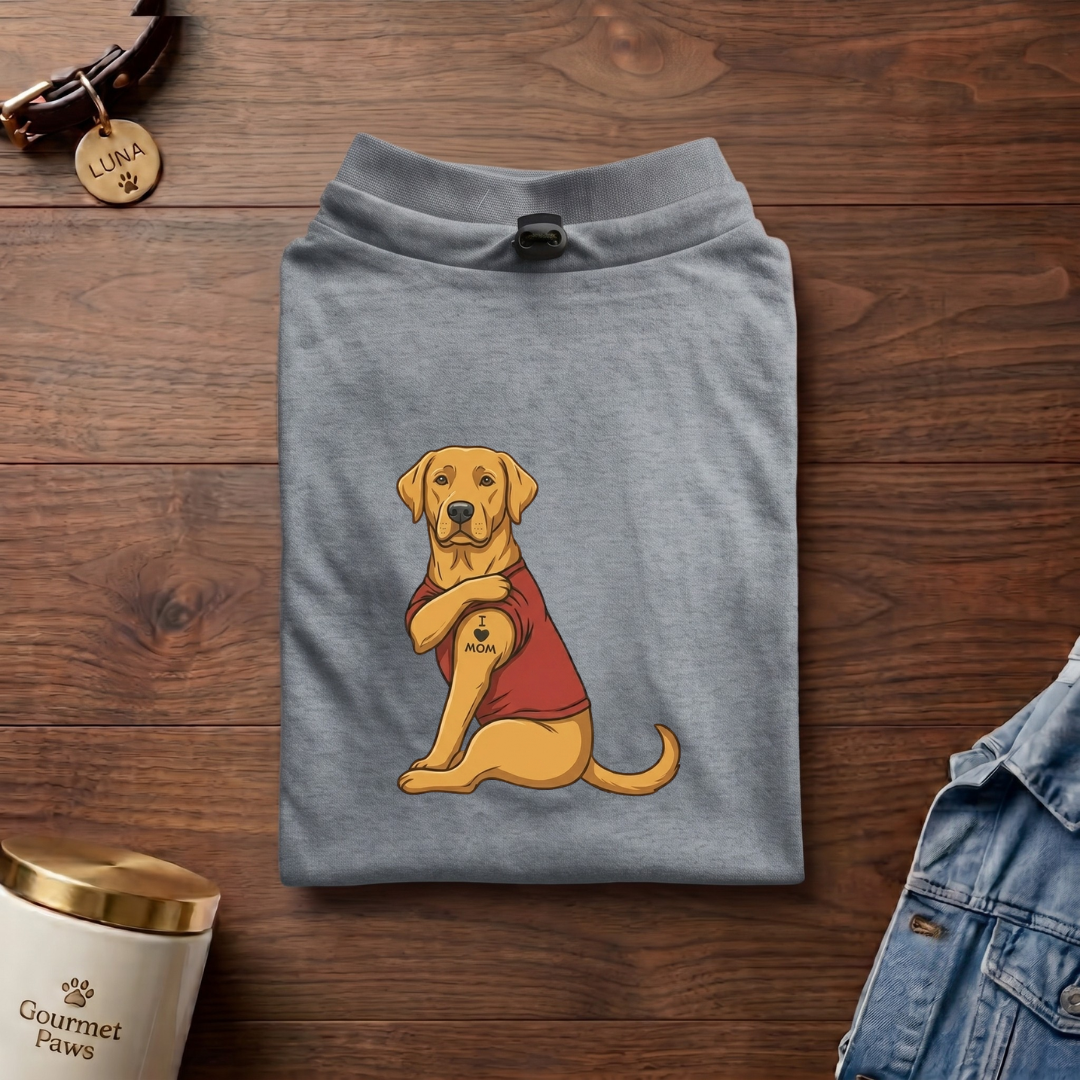 I love mom (Dog Tee)