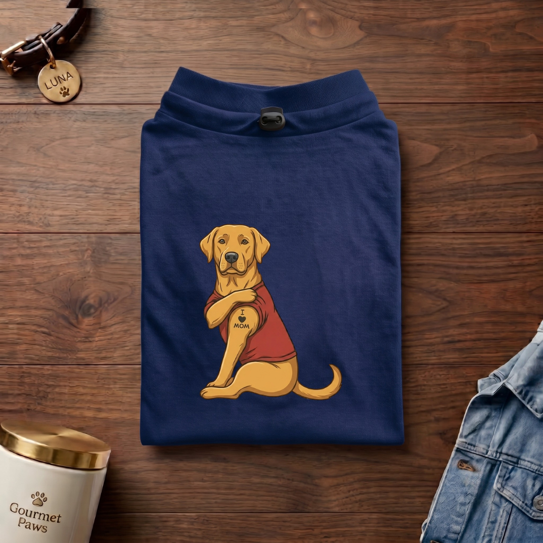 I love mom (Dog Tee)